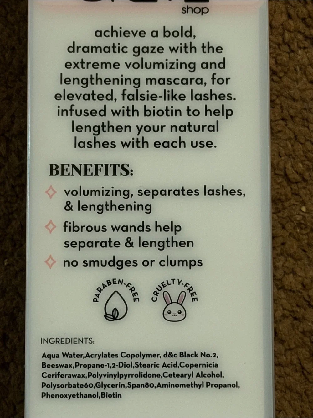 Crème Shop 3D Mascara duo